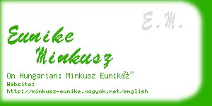 eunike minkusz business card